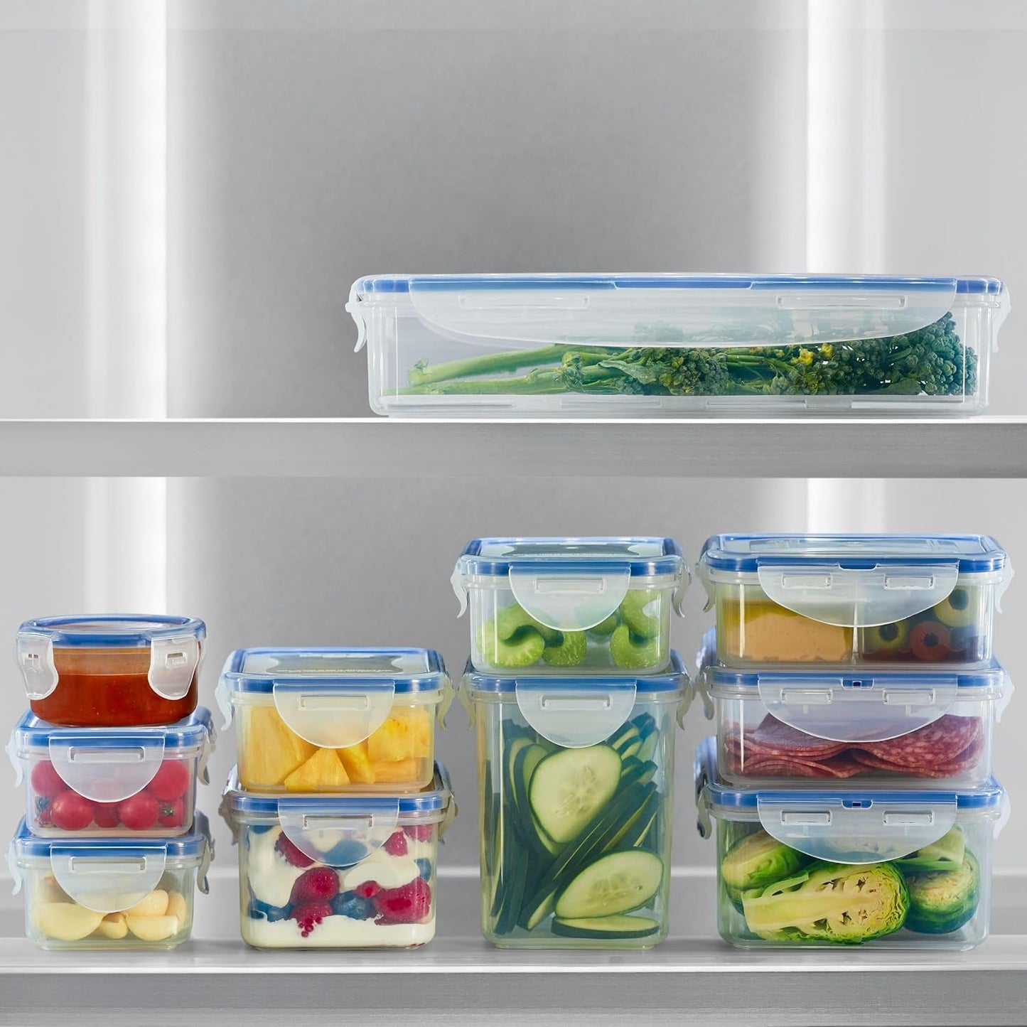 Storage Food Storage Container Set, 10-Piece, Clear