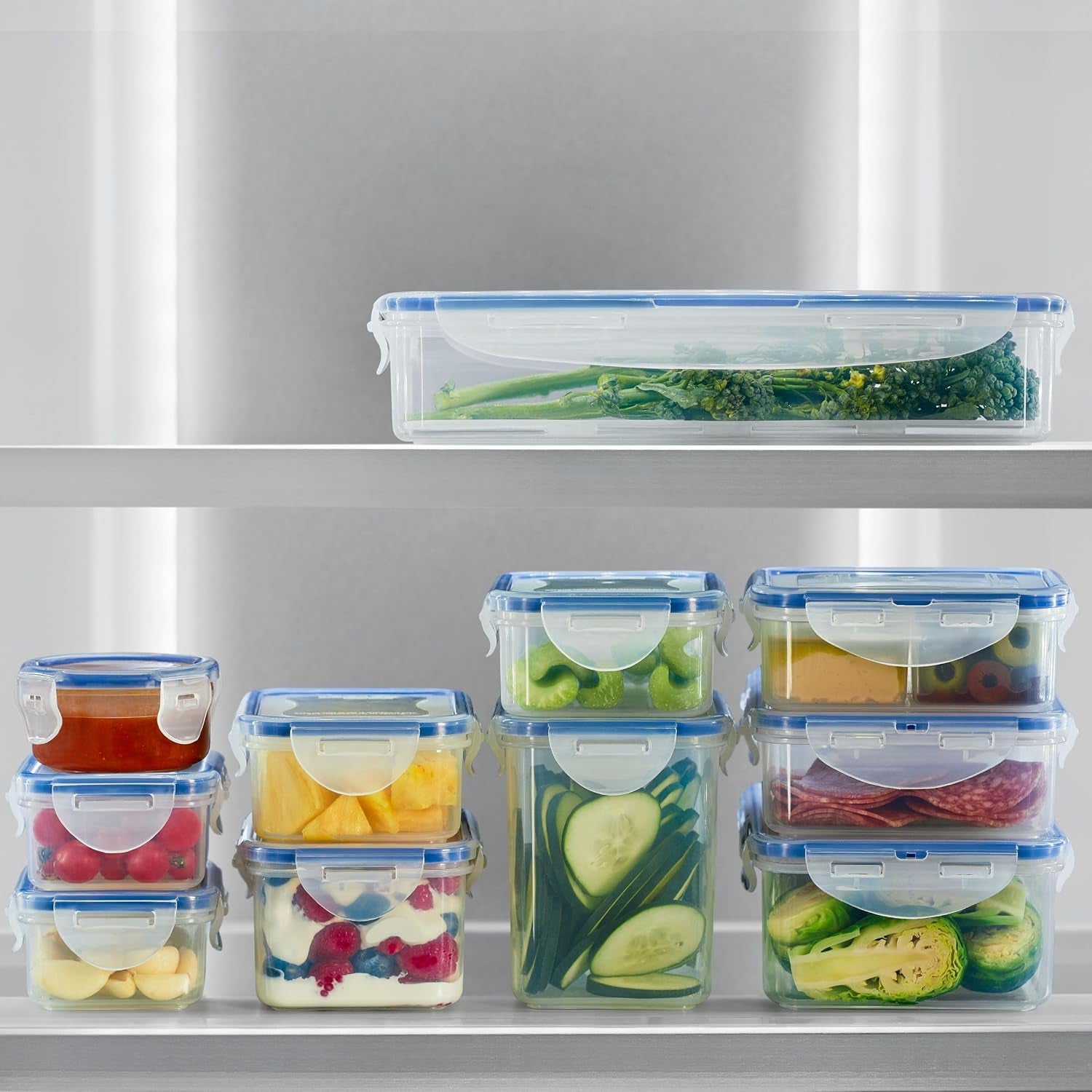 Storage Food Storage Container Set, 10-Piece, Clear