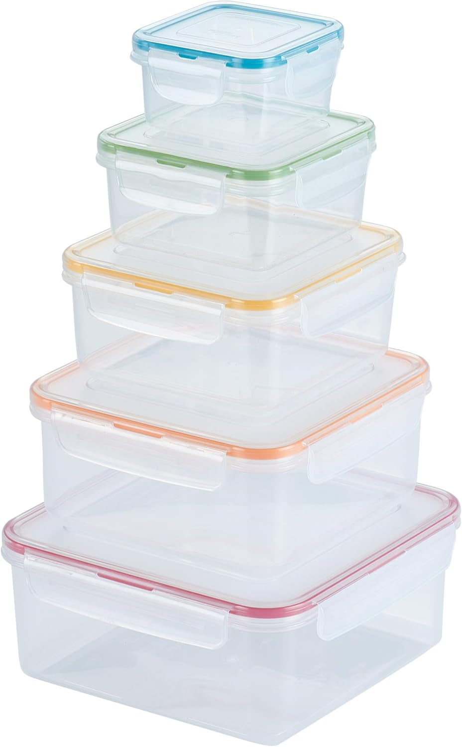Storage Food Storage Container Set, 10-Piece, Clear